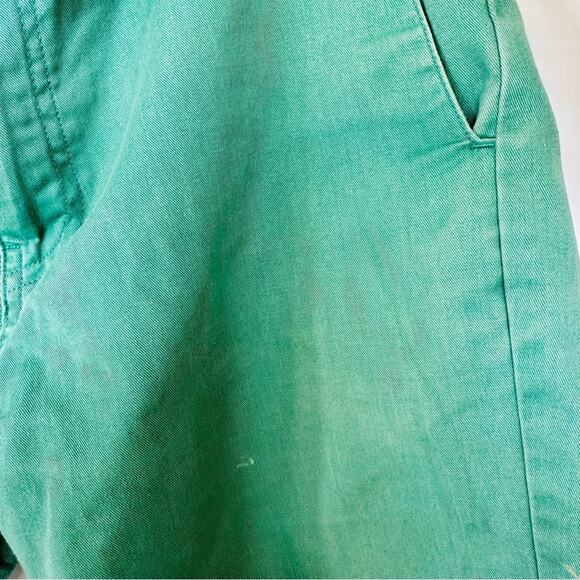 MENS VOLCOM Bright Mint Green Flat Front Cotton Casual Shorts 30 - Picture 5 of 11